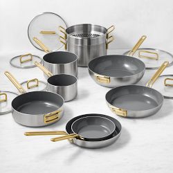 GreenPan&#8482; Stanley Tucci&#8482; Stainless-Steel Ceramic Nonstick 15-Piece Cookware Set