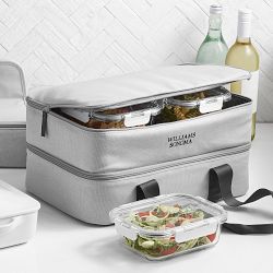 Hold Everything Insulated Dual Compartment Food Carrier