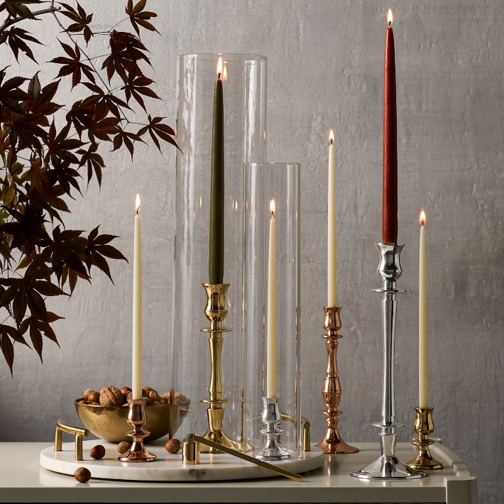Signature Wax Twist Taper Candles (Set Of 4) | West Elm