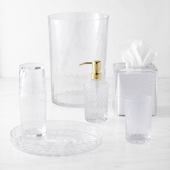 AERIN x Williams Sonoma Home Spiral Glass Bath Collection