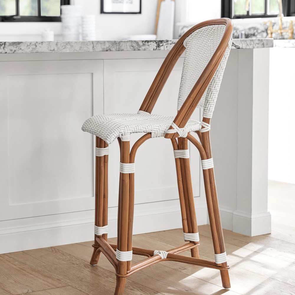 Parisian Bistro Woven Counter &amp; Bar Stool