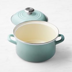 Le Creuset Enameled-Steel Stock Pot with Stainless-Steel Knob