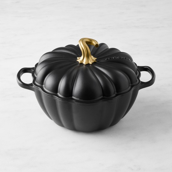 Le Creuset 4-Qt Pumpkin Cocotte Enameled Cast Iron Williams Sonoma