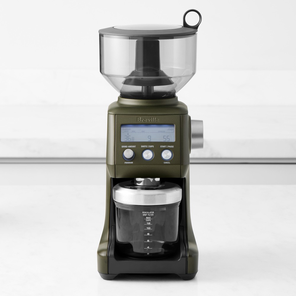 Olive Green Breville Smart Grinder™ Pro Conical Burr Grinder