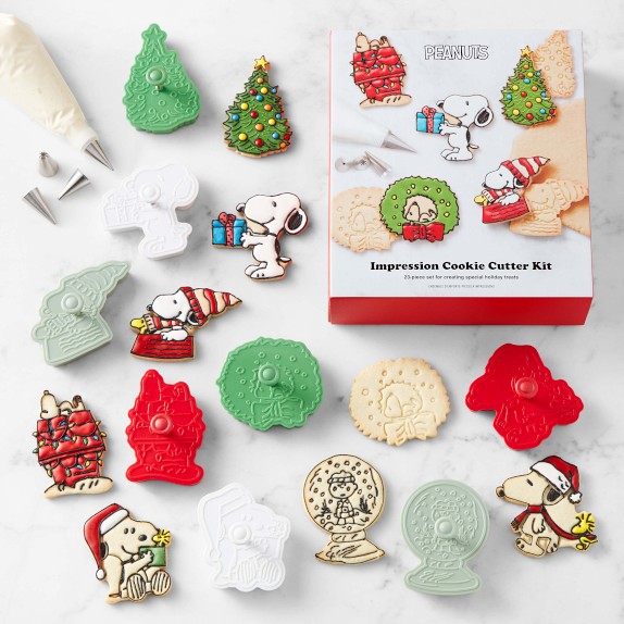 PEANUTS™ x Williams Sonoma Holiday Impression Cookie Cutters, Set of 23