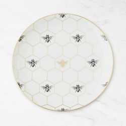Honeycomb Appetizer Plates, Set of 4, Bee