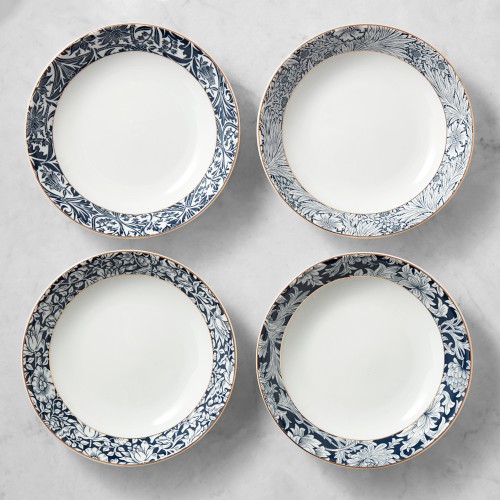 Morris & Co. x Williams Sonoma Bluebell Pasta Bowls, Set of 4, Mixed