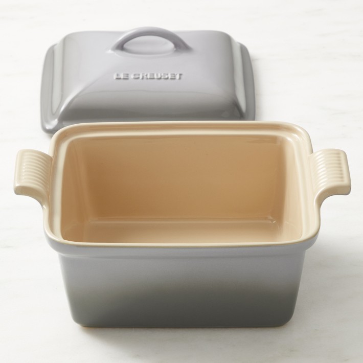 Le Creuset Stoneware Heritage Covered Square Baker, 4-Qt