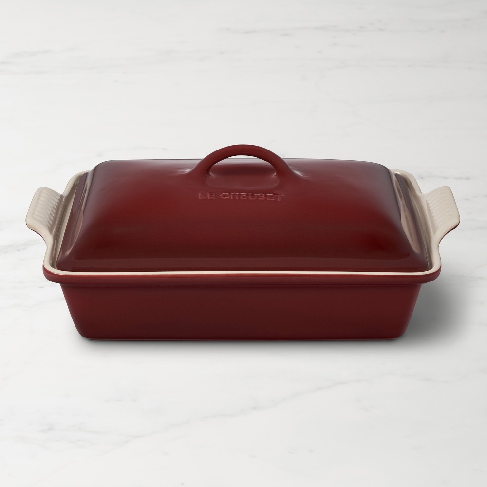 Le Creuset Heritage Stoneware Rectangular Covered Casserole, 4-Qt.