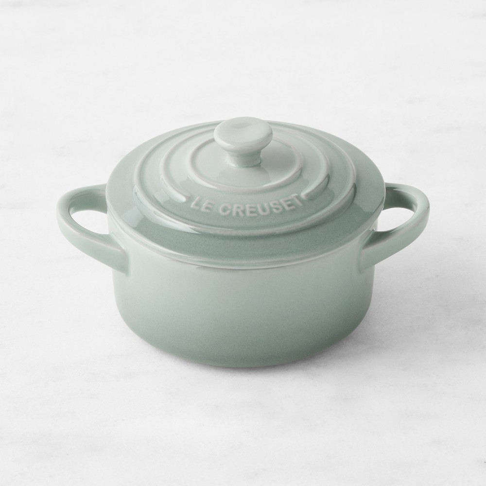 Le Creuset Stoneware Mini Round Cocotte - Color Sea Salt