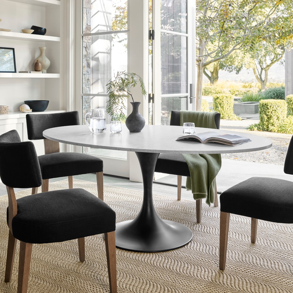 Tulip Oval Pedestal Dining Table (70&quot;)