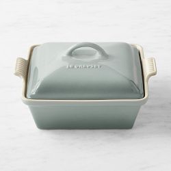 Le Creuset Stoneware Shallow Square Covered Baker Sea Salt