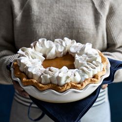 Emile Henry French Ceramic Artisan Ruffled Pie Dish