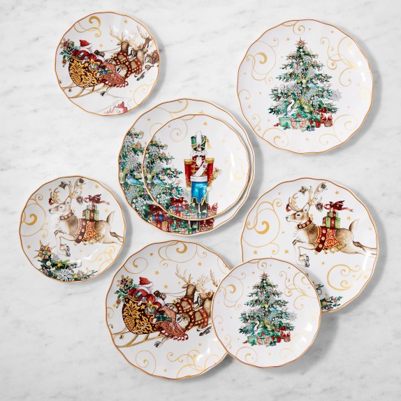 'Twas the Night Before Christmas Mixed 16-Piece Dinnerware Set