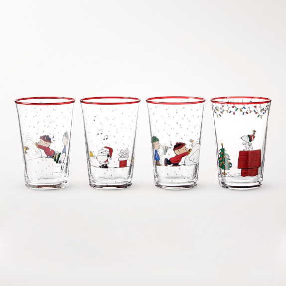 PEANUTS™ x Williams Sonoma Charlie Brown Christmas Tumblers, 9-oz, Set of 4