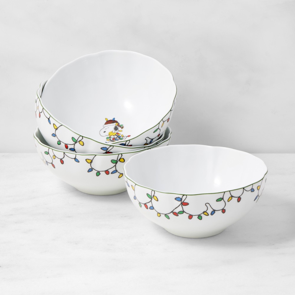 PEANUTS™ x Williams Sonoma Charlie Brown Christmas Cereal Bowls, Set of 4