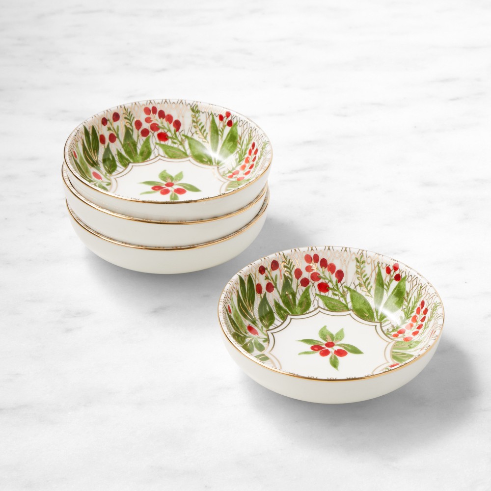 Noel Dipping Bowls, Set of 4, White