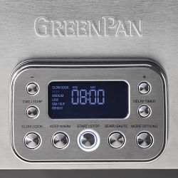 GreenPan&#8482; Premiere Stainless-Steel Slow Cooker, 6-qt