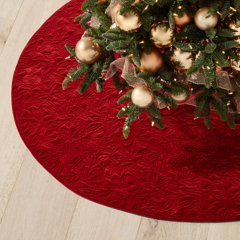 Velvet Quilted Tree Skirt
