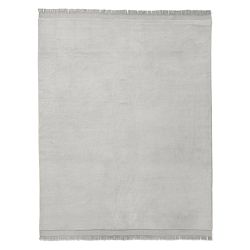 Albany New Zealand Wool Shag Rug, Light Grey