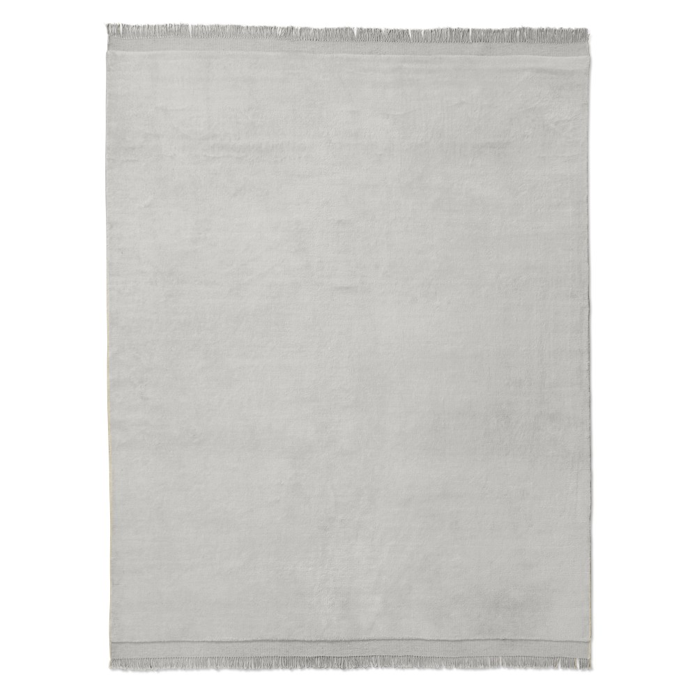 Albany New Zealand Wool Shag Rug, Light Grey