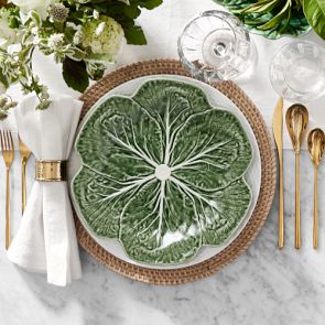 至高90s イタリア製 Stone  グリーンエッジ Linen bordallo-pinheiro-cabbage-