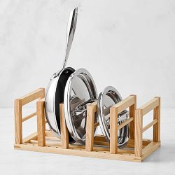 OPEN BOX: Hold Everything Pan Organizer Regular, Ashwood