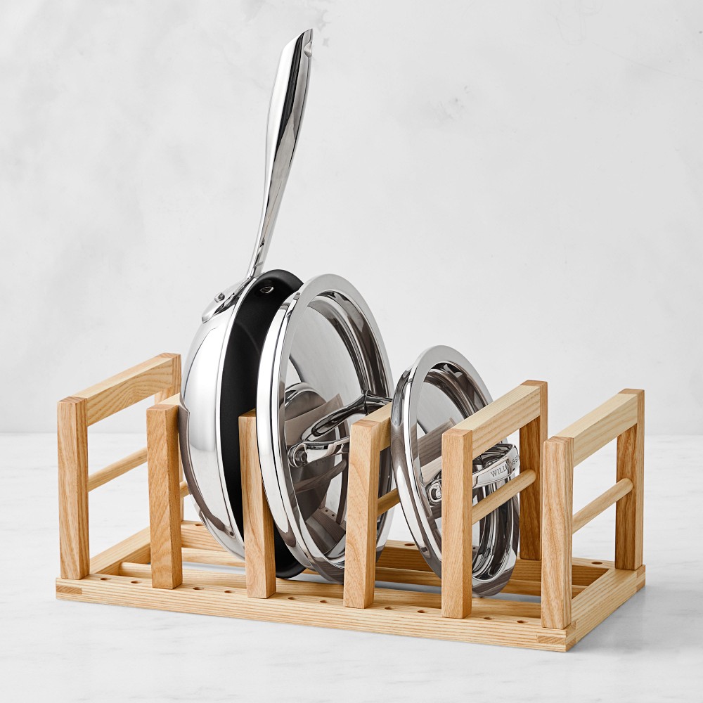 OPEN BOX: Hold Everything Pan Organizer Regular, Ashwood