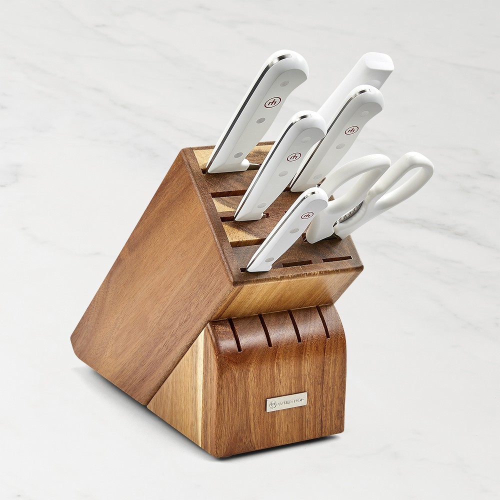 Wüsthof Gourmet Knife Block, Set of 7 - Set of 7, White