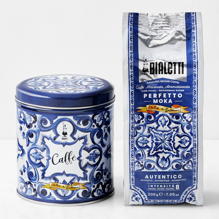 限定品 BIALETTI DOLCE&GABBANA ドルチェ&ガッバーナ　青 Bialetti Dolce & Gabbana Blu Mediterraneo Coffee Gift Tin