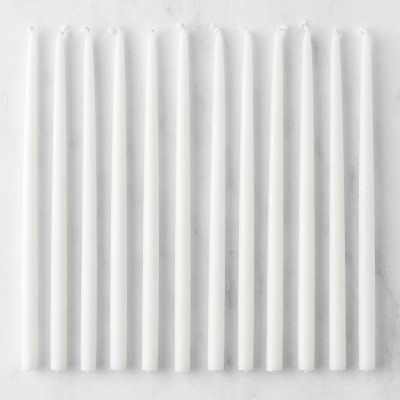 Tiny Taper Candles, Set of 12, White
