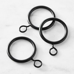WS Curtain Hardware Rings, Set Of 10, Bronze