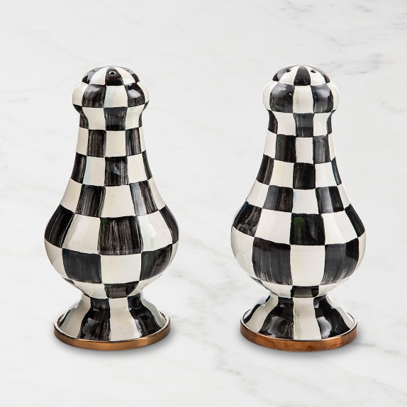 Mackenzie-Childs Courtly Check Large Salt & Pepper Shakers