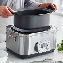 GreenPan™ Premiere Stainless-Steel Slow Cooker, 6-qt