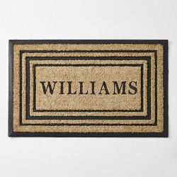 Williams Sonoma Triple Picture Frame Doormat, 22x36