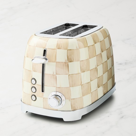 MacKenzie-Childs Mocha Check 2-Slice Toaster