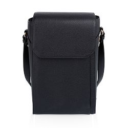 Barossa Two Bottle Leatherette Wine Tote, Black