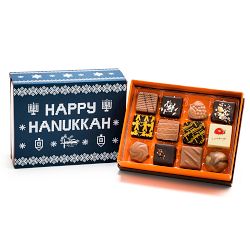 Jacques Torres Happy Hanukkah Kosher Bonbons, 12-Piece