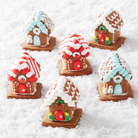 Mini Easter Gingerbread Houses, Set of 6 | Williams Sonoma