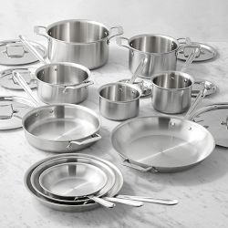 All-Clad D5&#174; Brushed Stainless-Steel 17-Piece Cookware Set