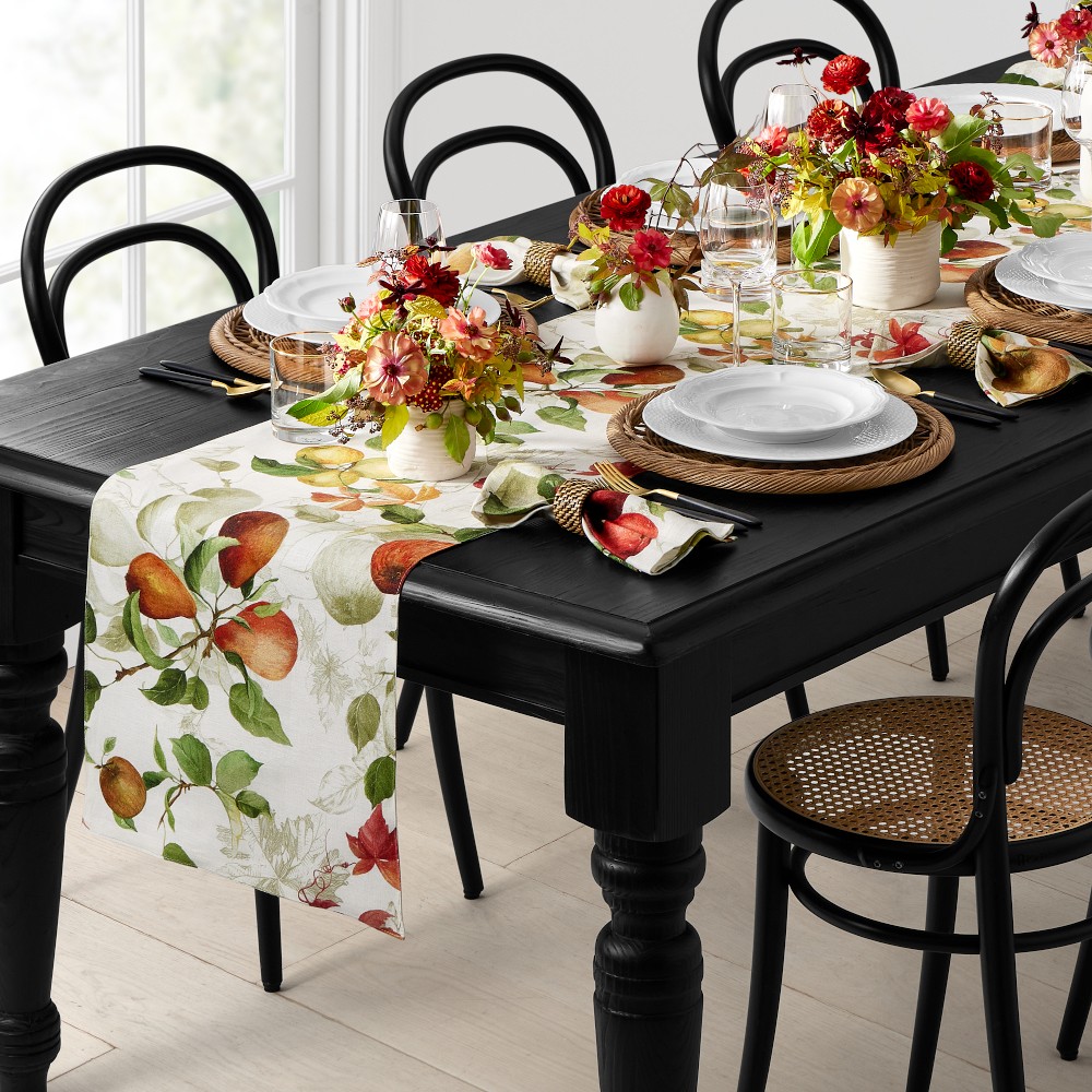 Calvados Table Runner, 16" X 108", Apple