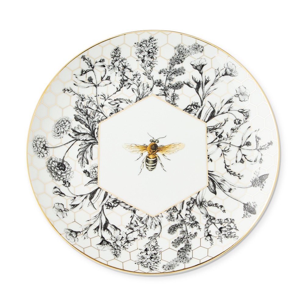 Honeycomb Bee Salad Plates - Each, Bee