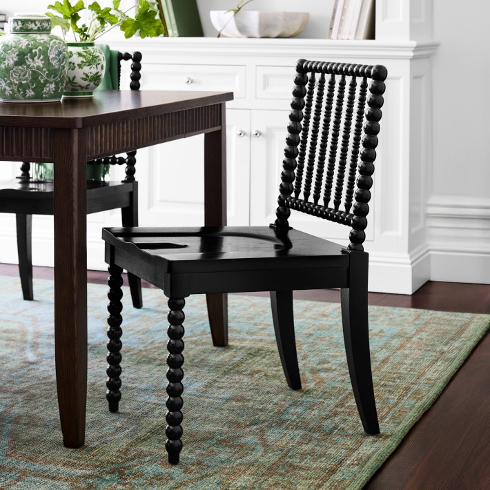 Dining Chair Black Spindle Accent Chair Spindle Dining Side Chair