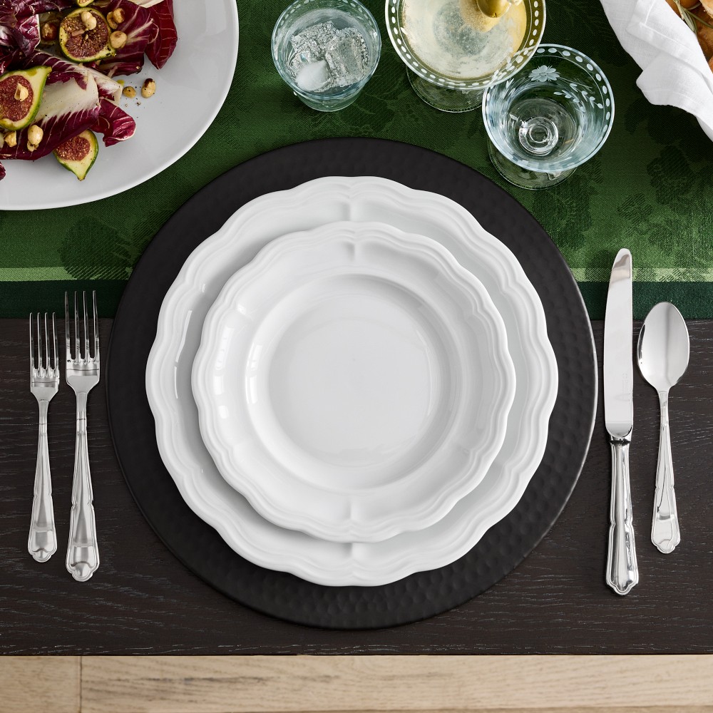 Pillivuyt Queen Anne Porcelain Salad Plates, Set of 4