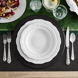 Pillivuyt Queen Anne Porcelain Soup Bowls, Set of 4