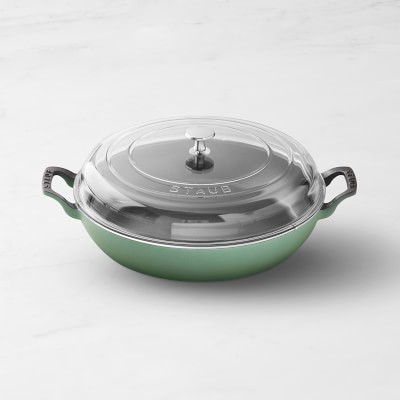 Staub Enameled Cast Iron Everything Braiser, 3 1/2-Qt., Sage