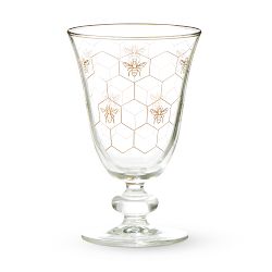 Honeycomb Goblet Glass, 9.25-oz, Each