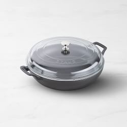 Staub Enameled Cast Iron Everything Braiser, 3 1/2-Qt., Black