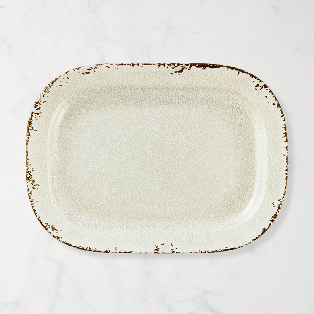 Rustic® Outdoor Melamine Platter, Ivory