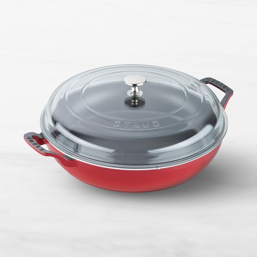 Staub Enameled Cast Iron Everything Braiser, 3 1/2-Qt., Cherry